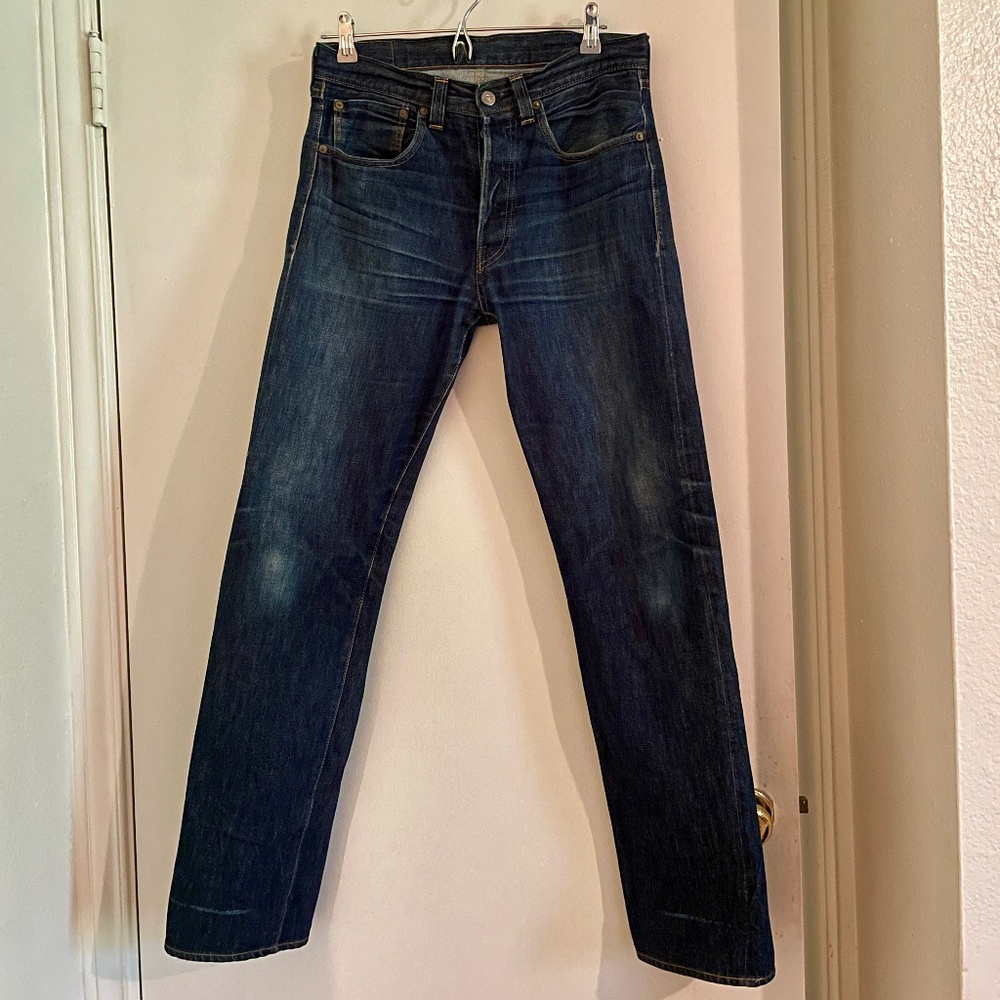 Levi's Men's Straight Jeans - Dark Blue Wash